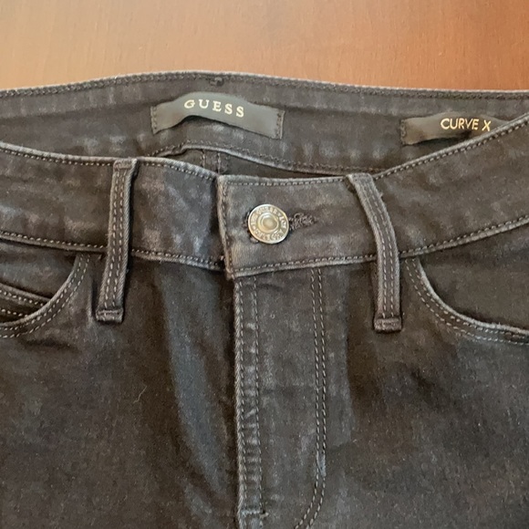 Guess Curve X Skinny Black Jeans EUC Size 25 - Picture 3 of 5
